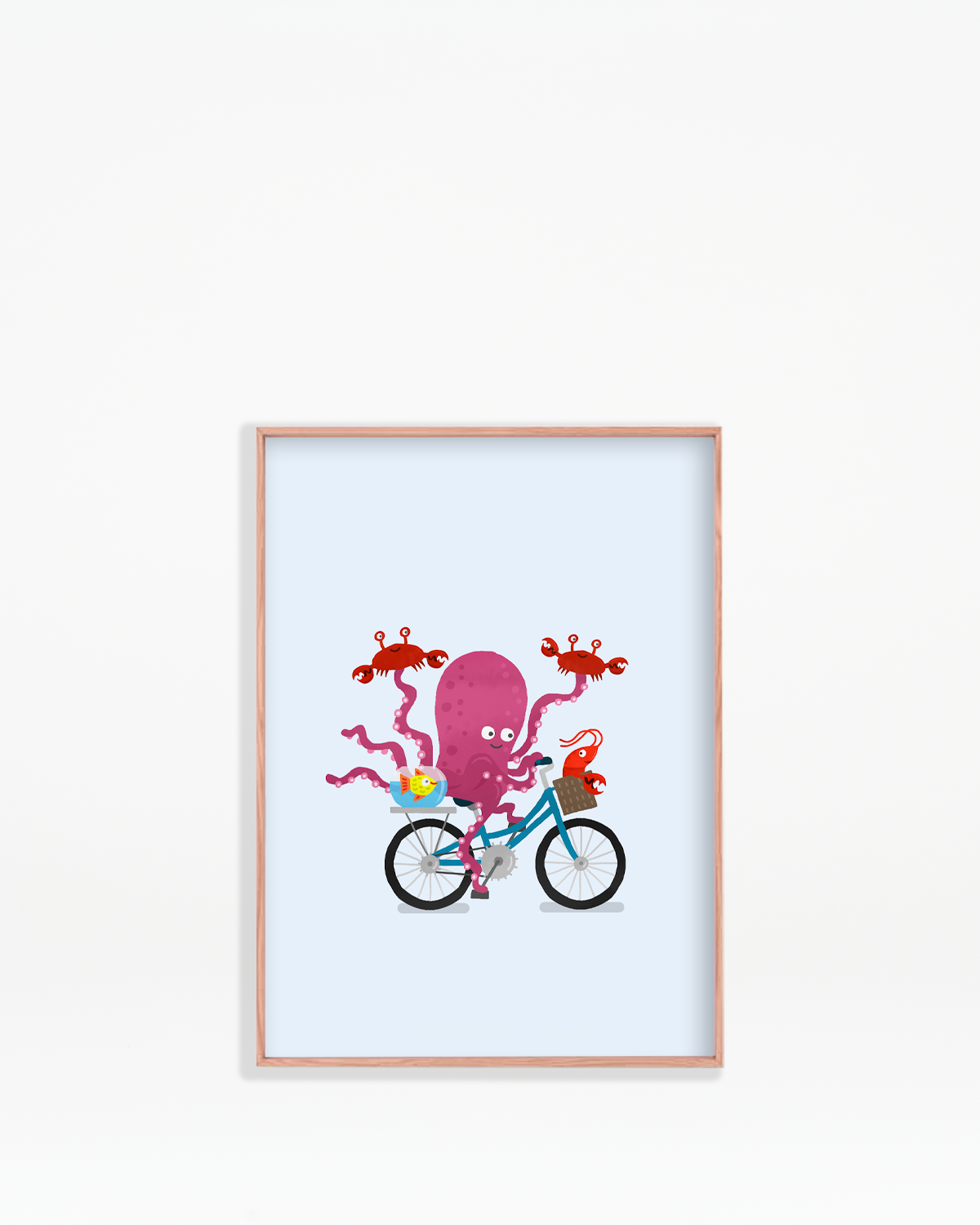 Undersea Wheels Wall Print