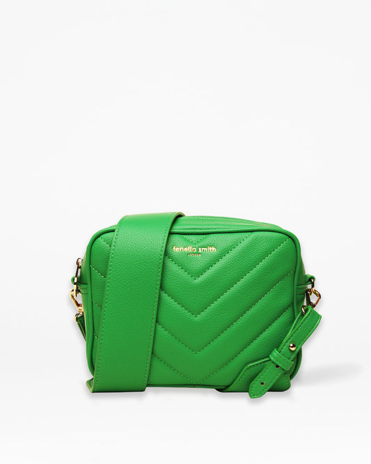 relove - Green Quilted Lulu Crossbody Bag