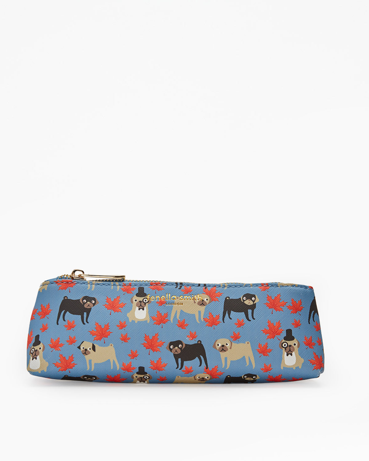 Pug & Leaves Pencil Case
