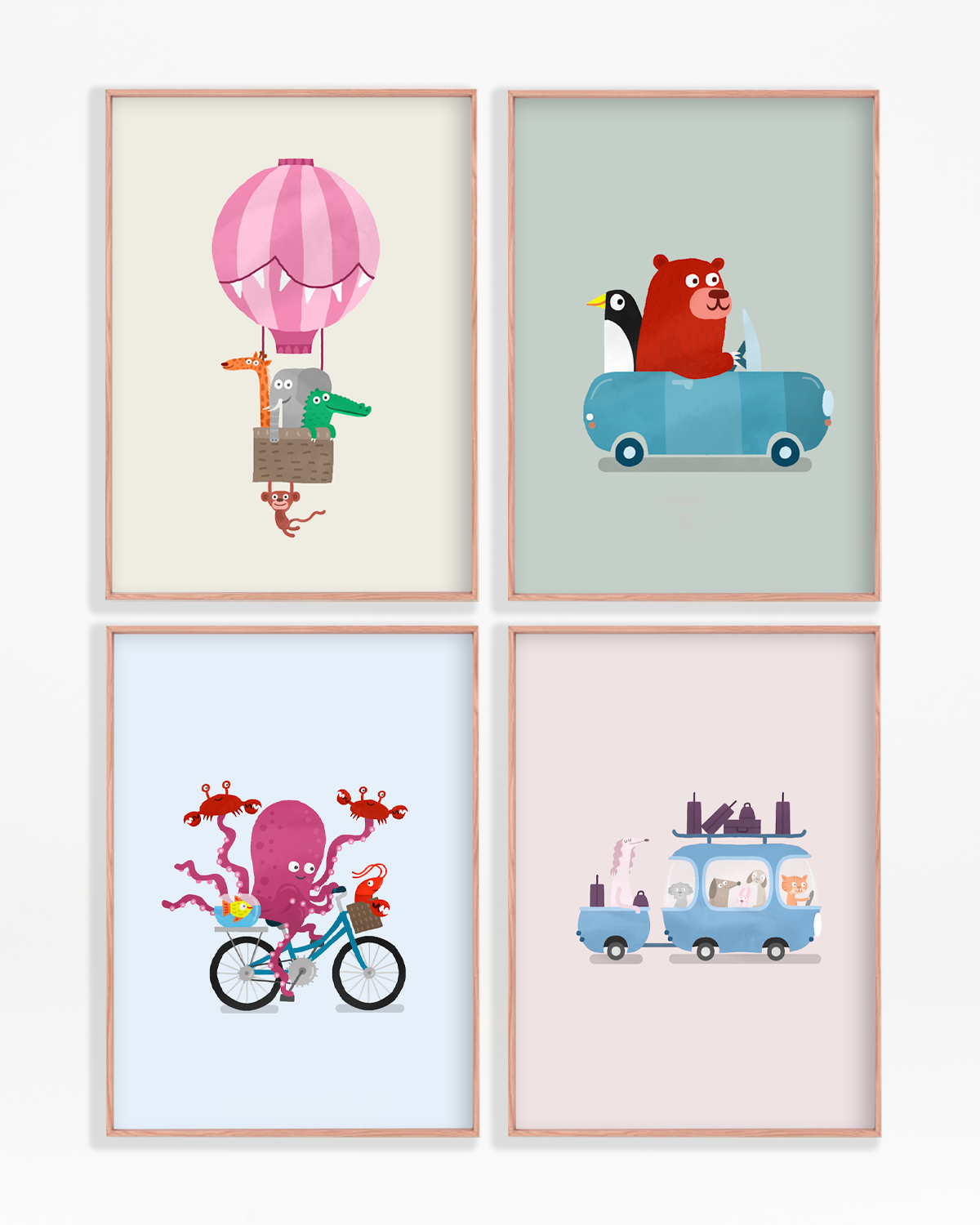 Wild Rides Collection Set of 4