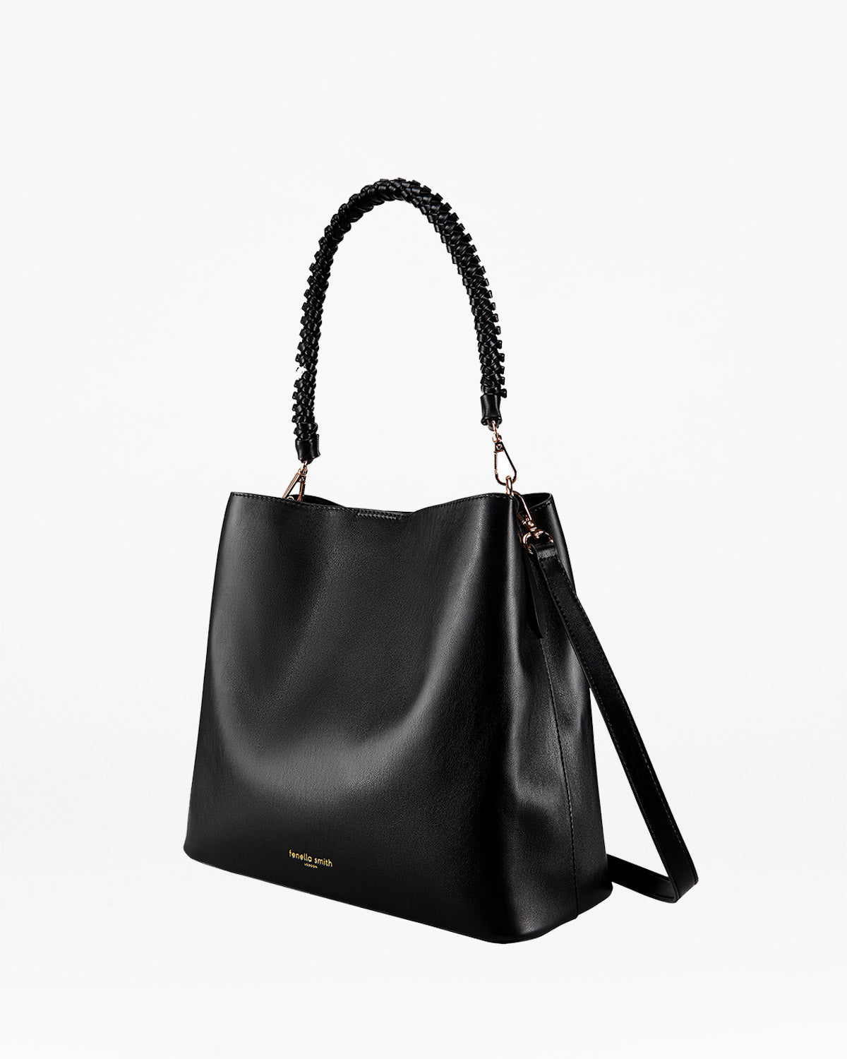 relove - Black Amelia Bucket Bag