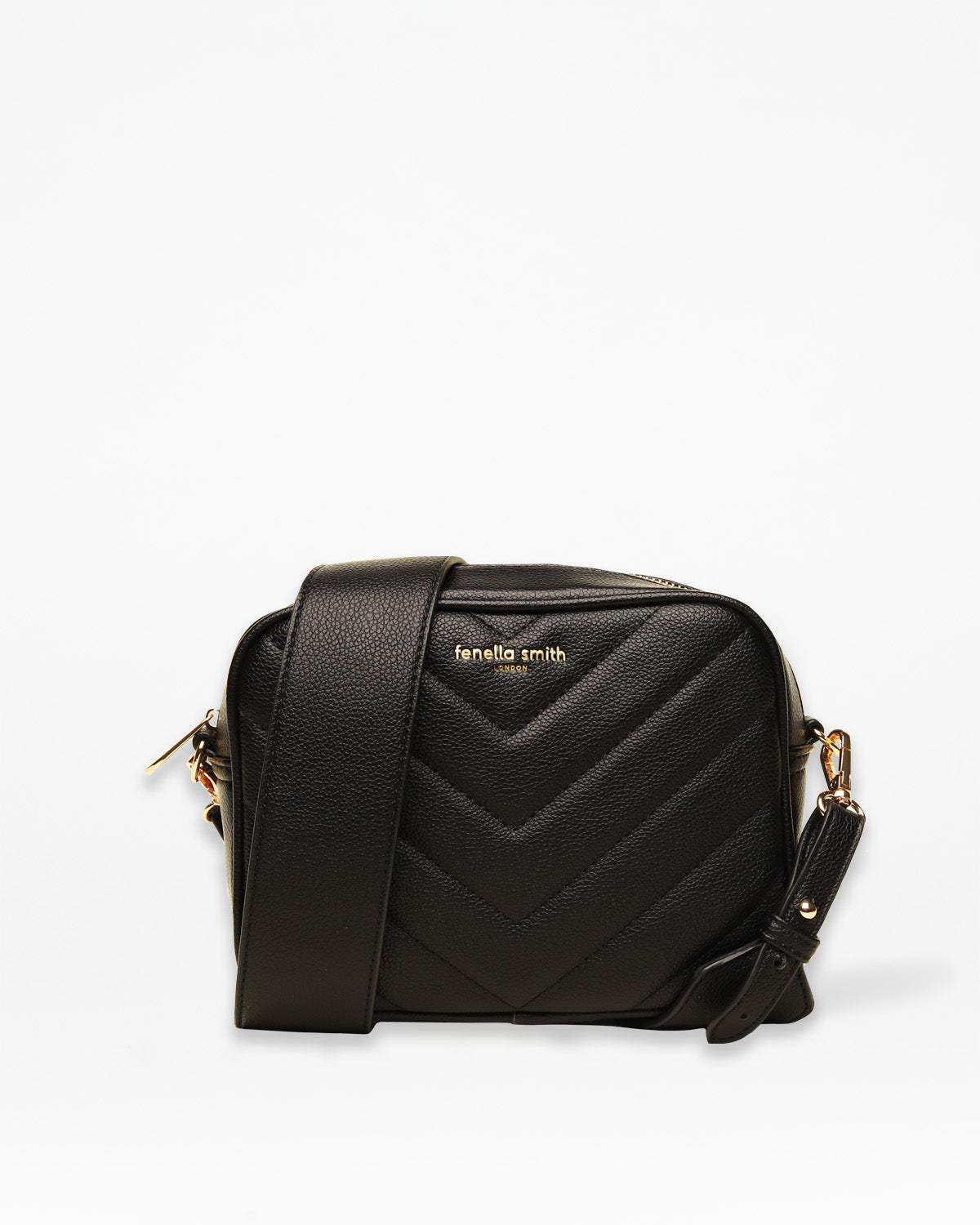 relove - Black Quilted Lulu Crossbody Bag