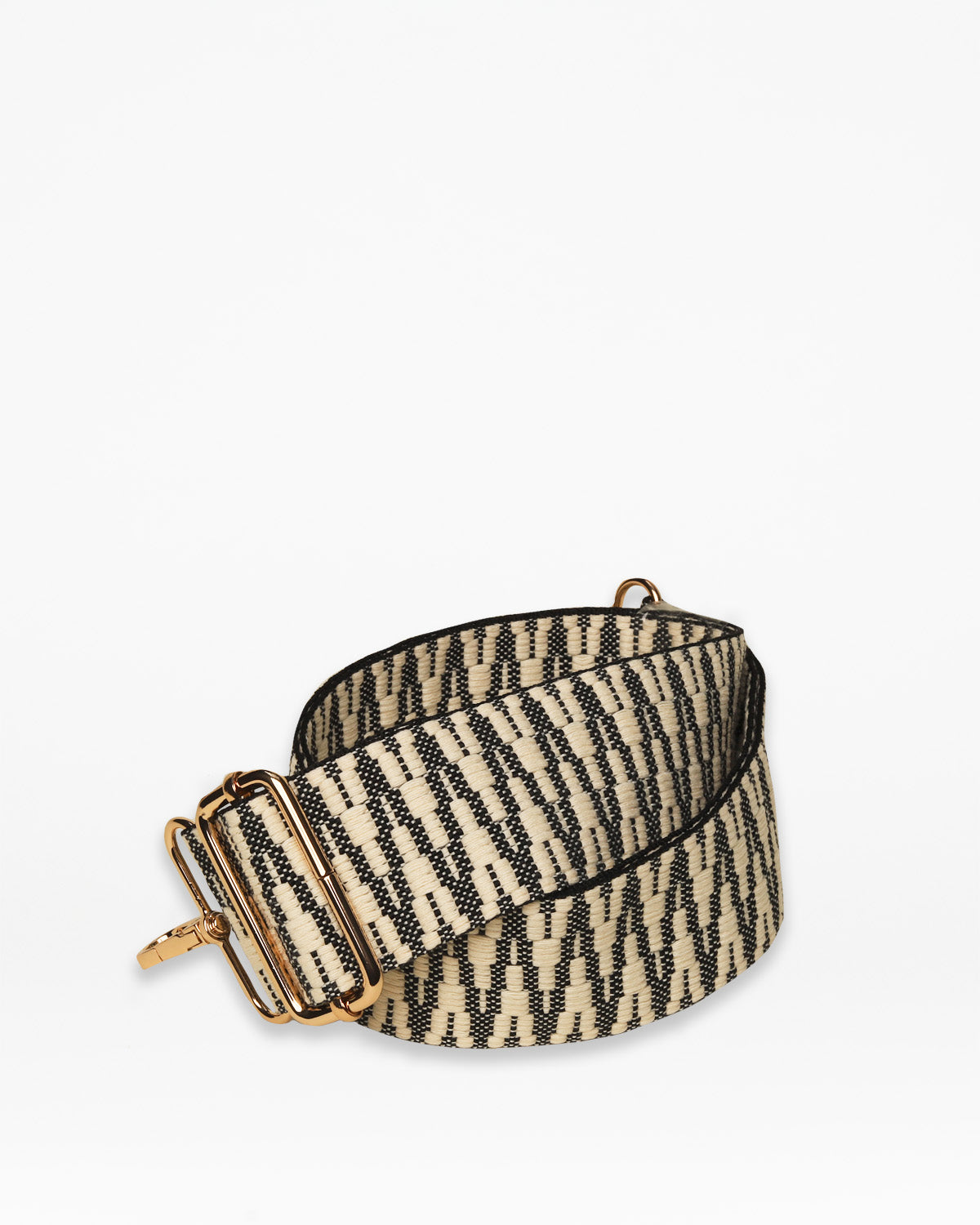 Black & White Zig Zag Bag Strap