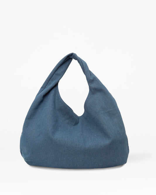 Blue Denim Eva Oversized Hobo Tote Bag