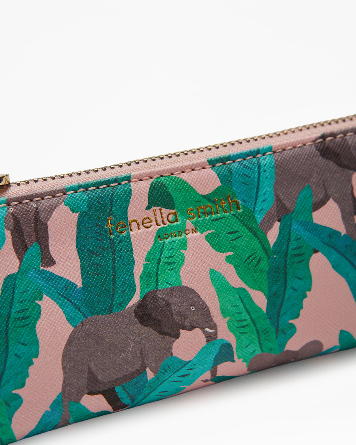 Elephant & Palms Pencil Case