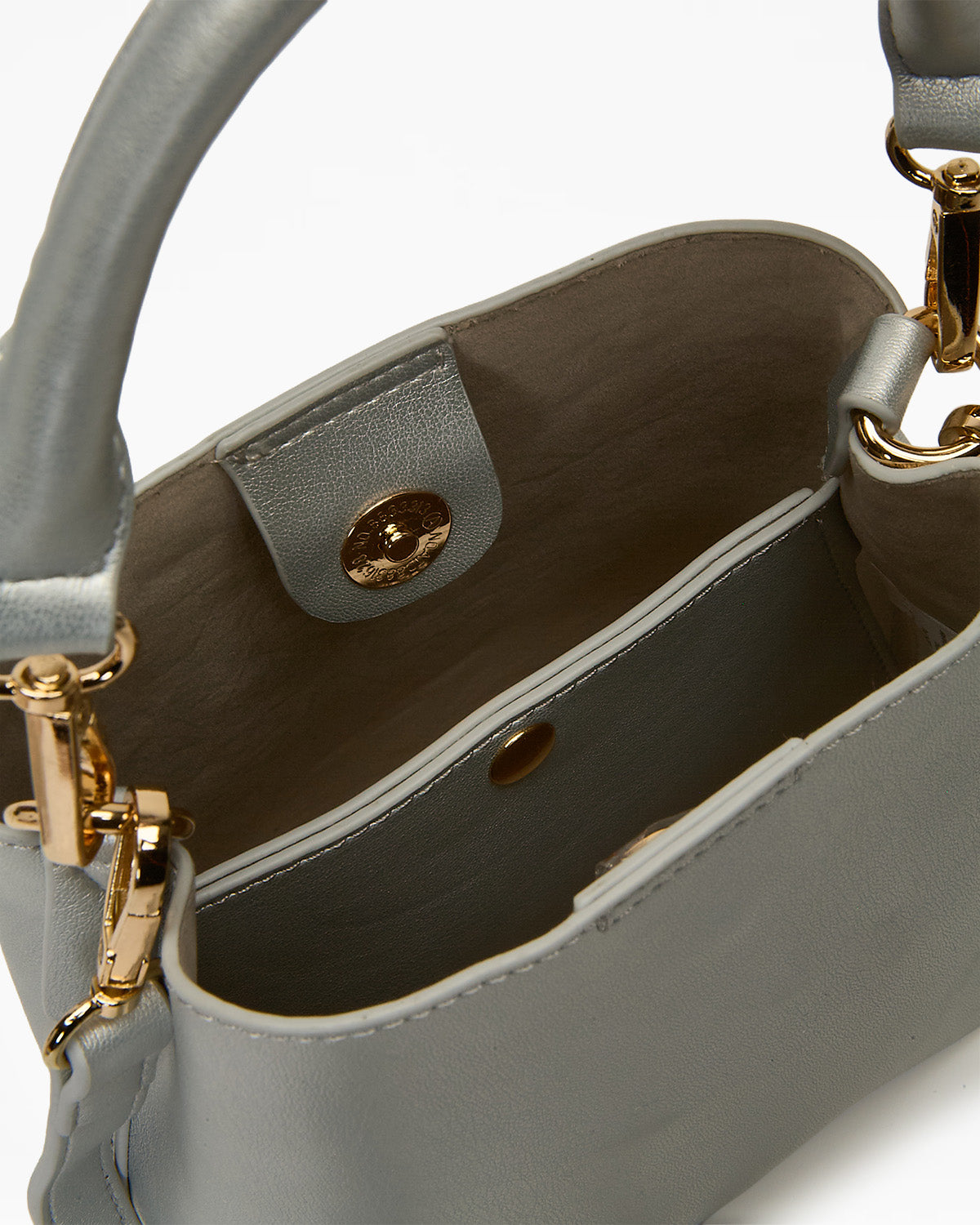 Silver Mini Mimi Bucket Bag