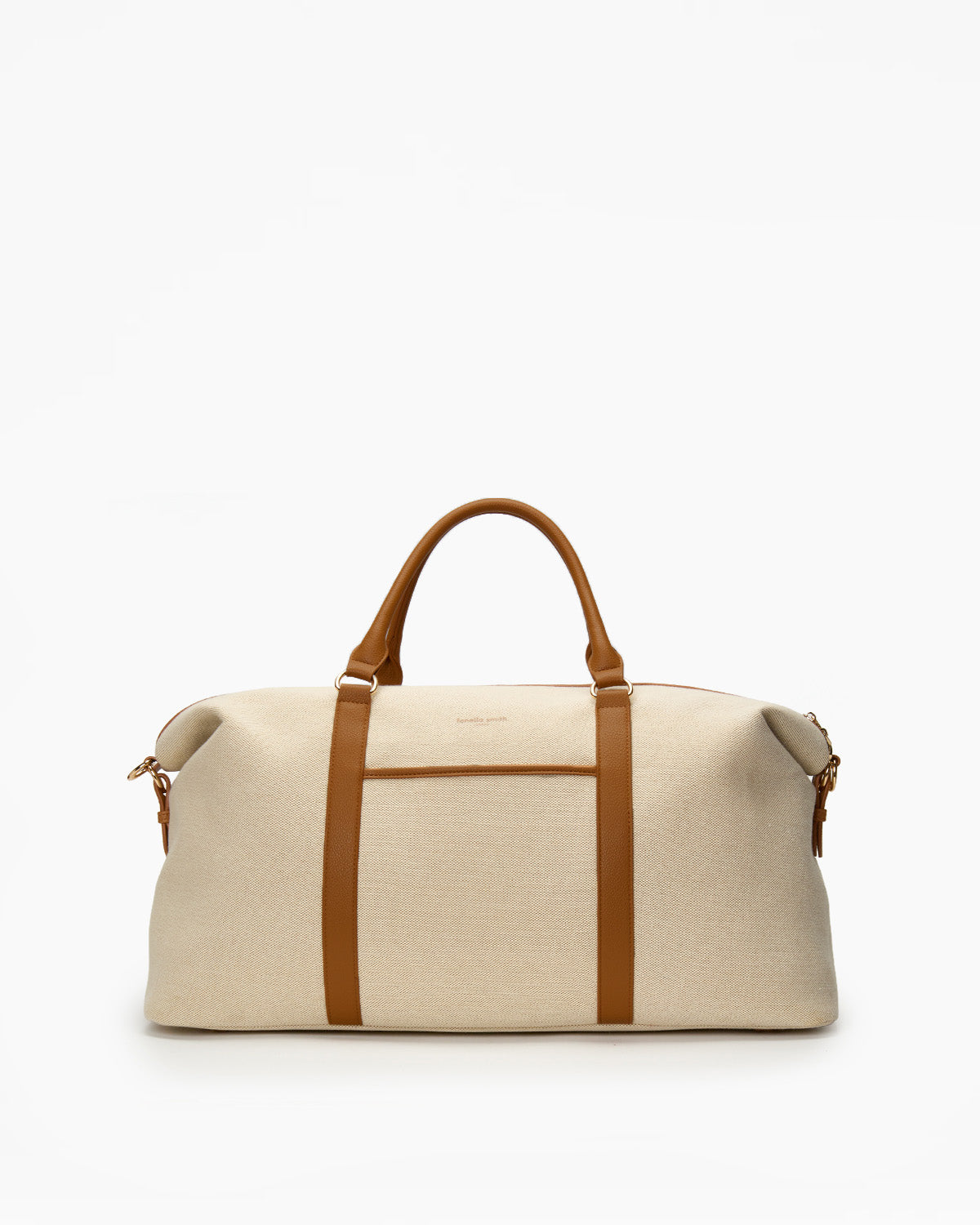 Tan Canvas Travel Bag Set | Canvas Weekender and Tote Bag Set