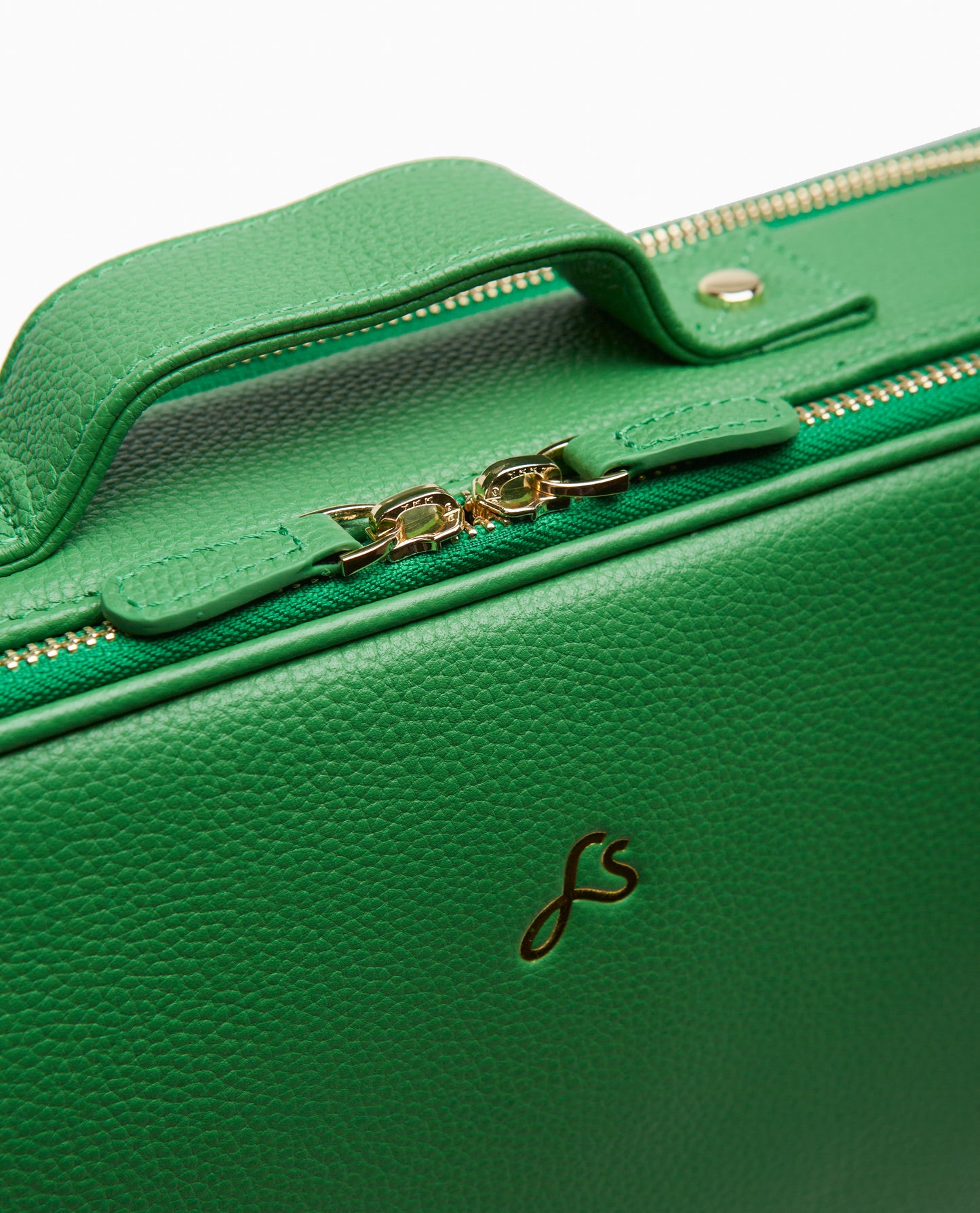 Green Sustainable Leather Luca Laptop Bag