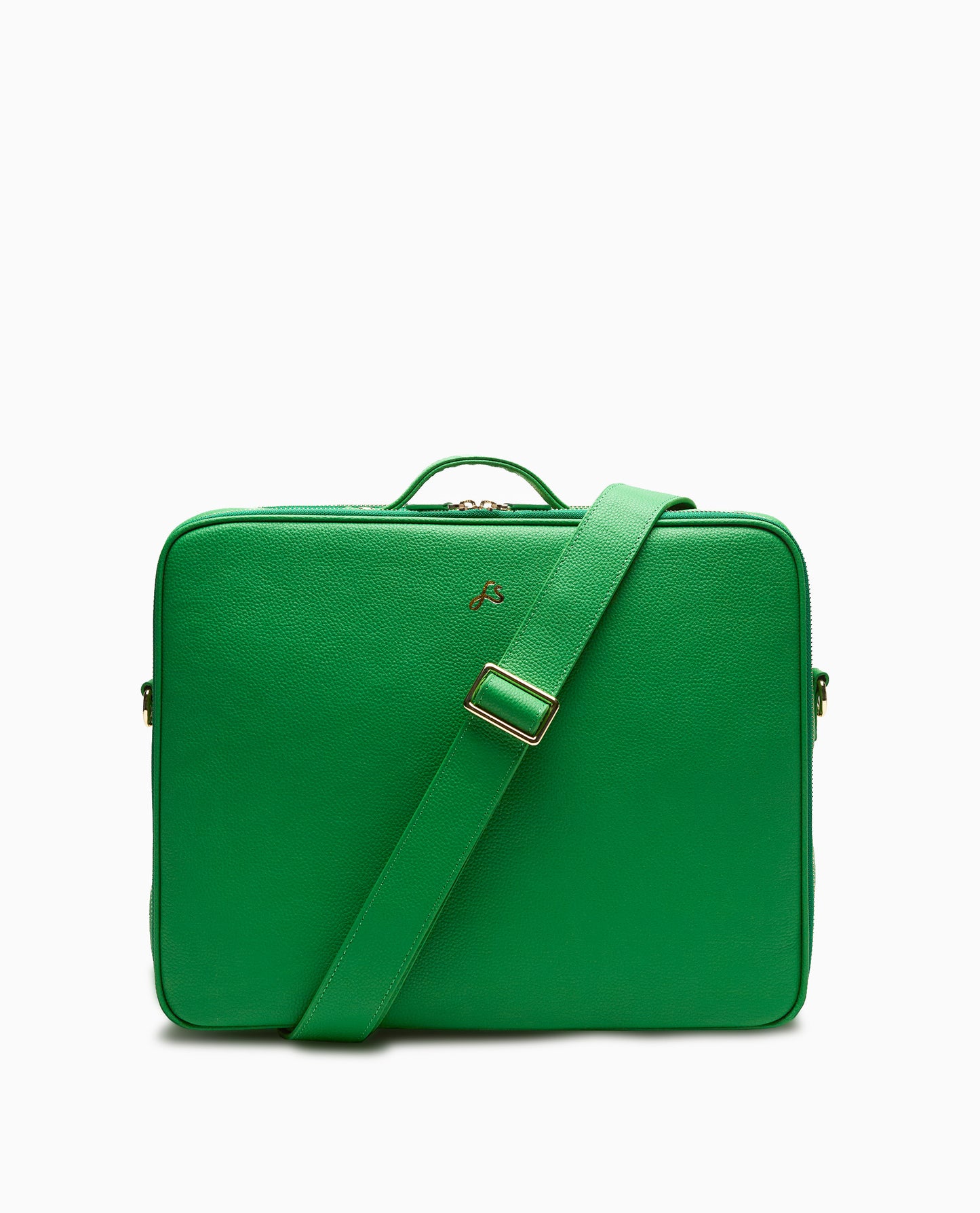 relove - Green Sustainable Leather Luca Laptop Bag