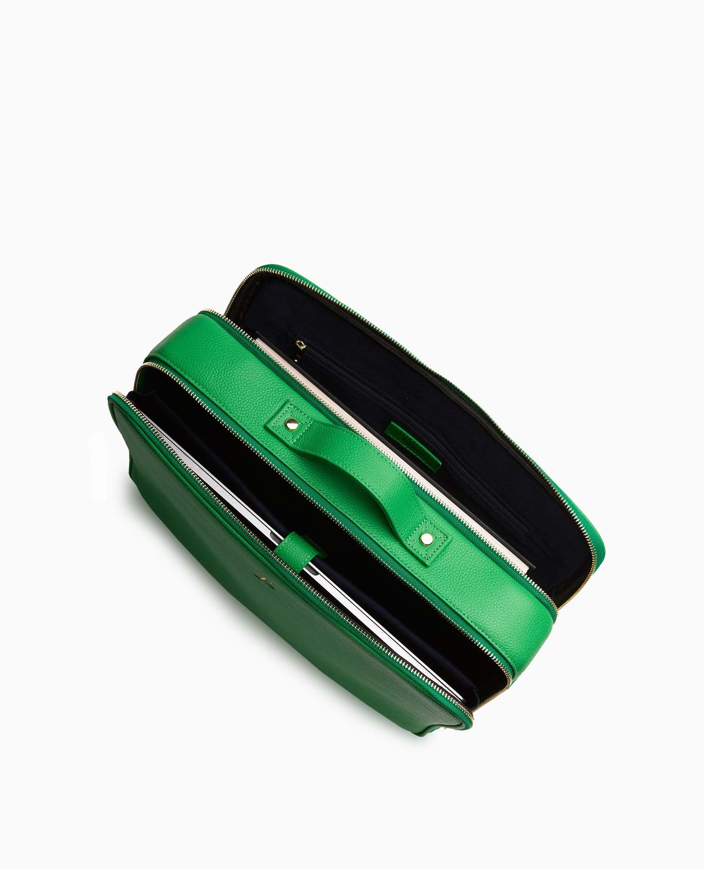 Green Sustainable Leather Luca Laptop Bag