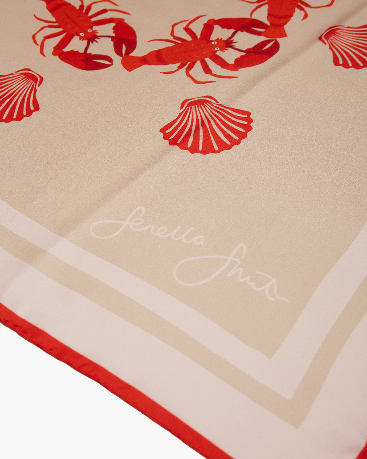 Lobster & Shell Silk Scarf