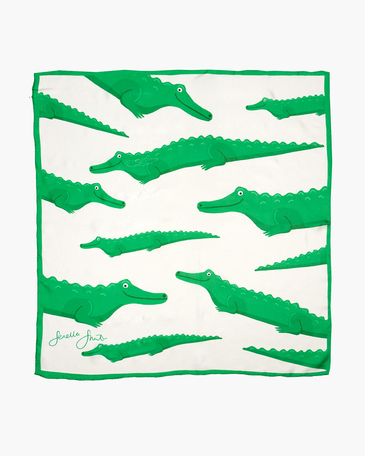 Smiley Crocs Silk Scarf