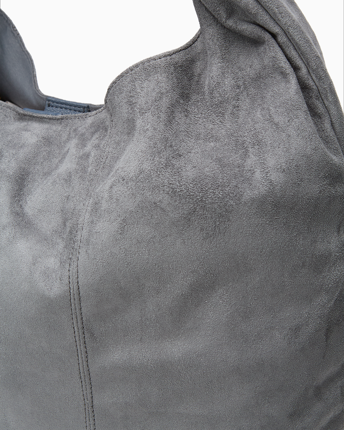relove - Grey Suede Eva Hobo Tote Bag