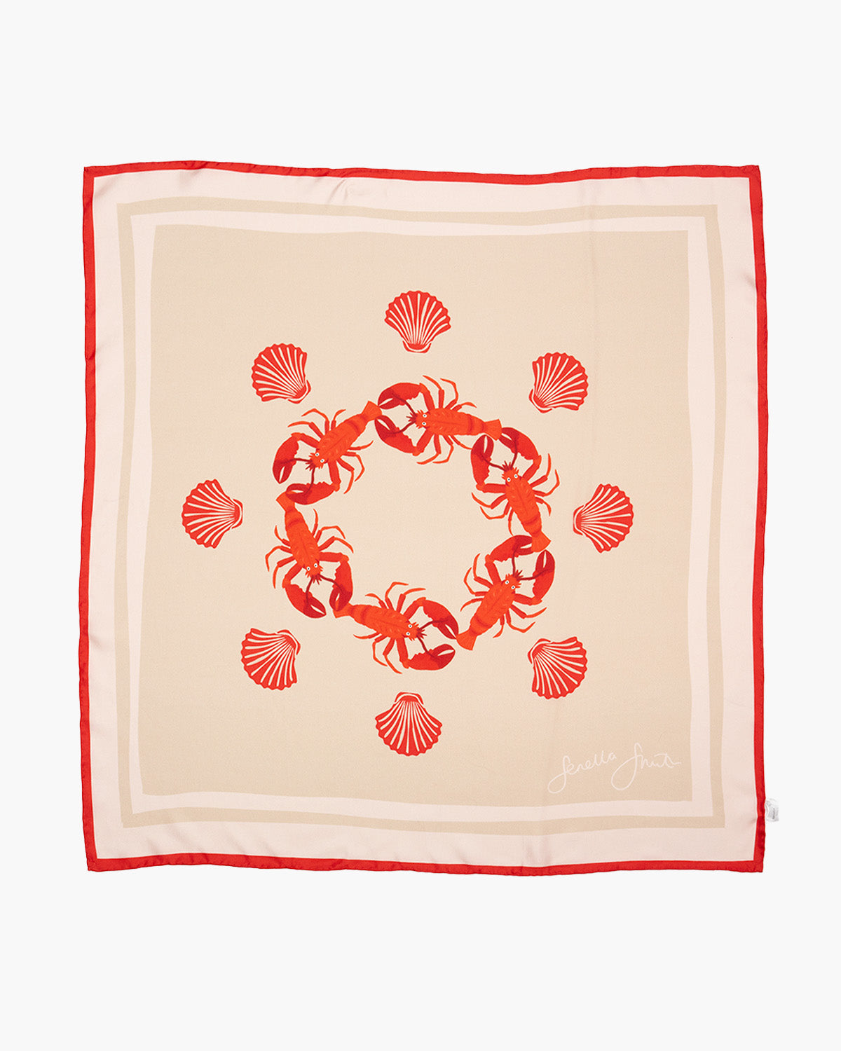 Lobster & Shell Silk Scarf