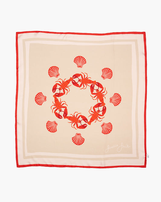 Lobster & Shell Silk Scarf
