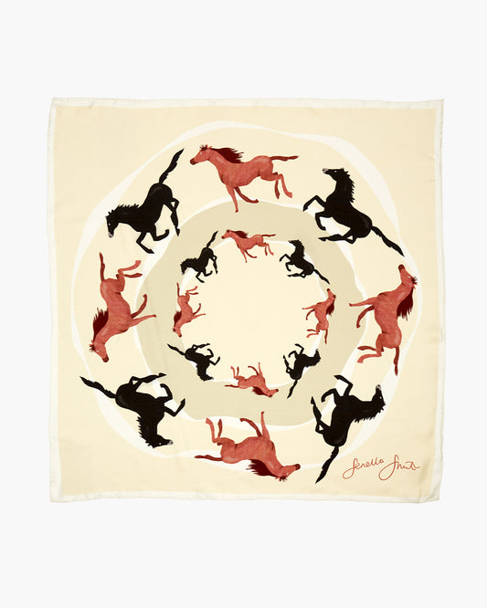 Running Horse Silk Scarf