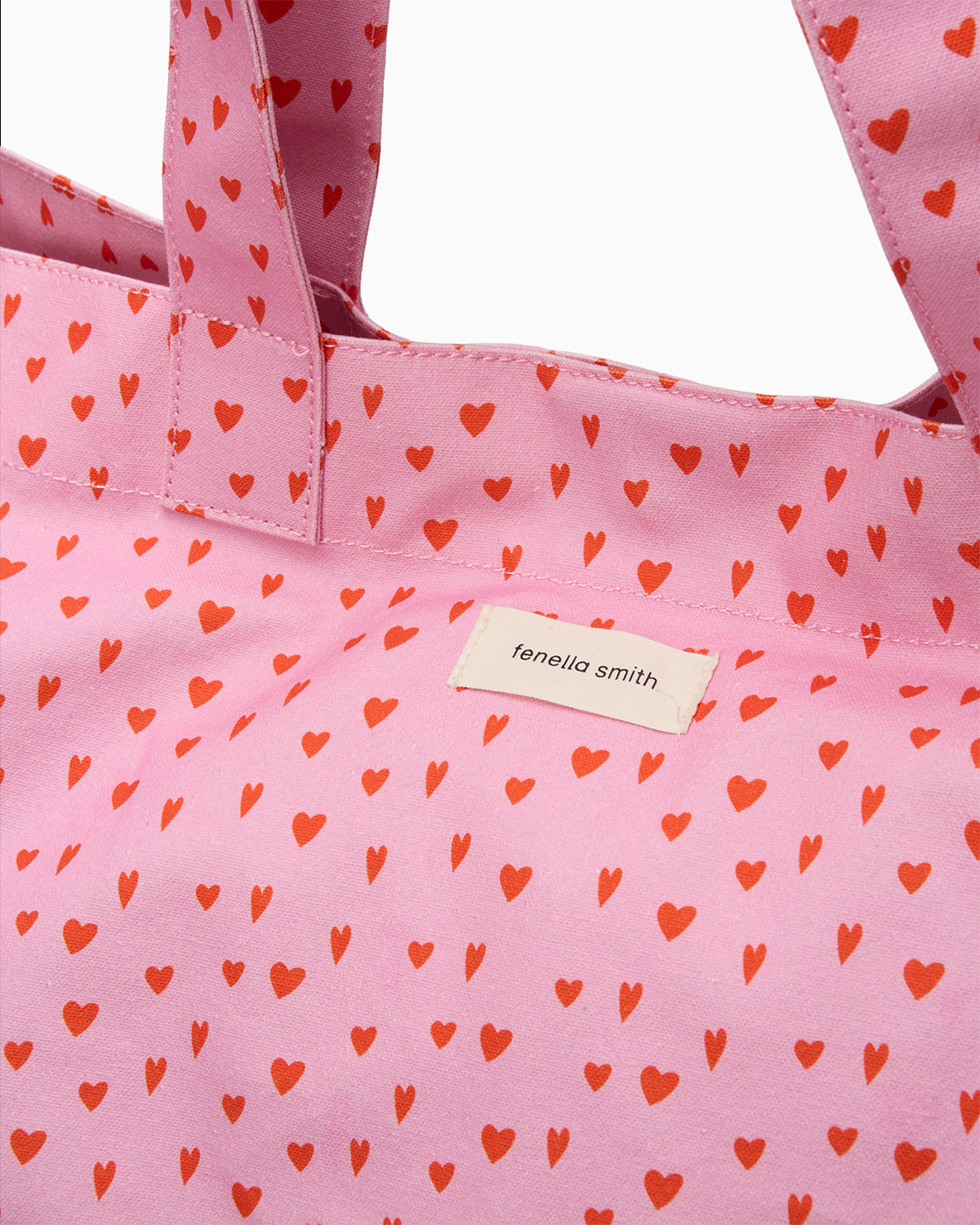 relove - Large Pink Hearts Bella Tote Bag
