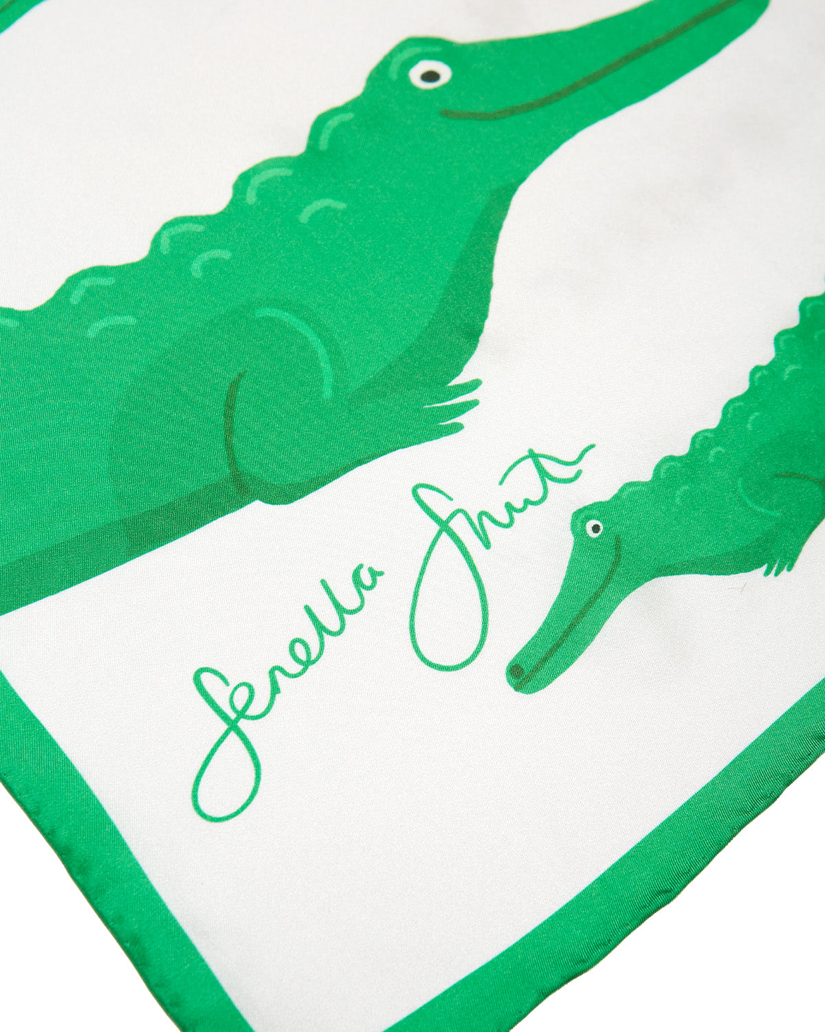 Smiley Crocs Silk Scarf