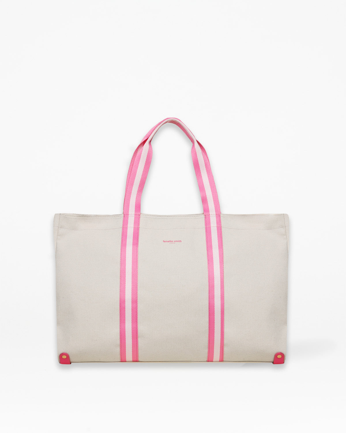 Bright Pink Naia Canvas Tote Bag