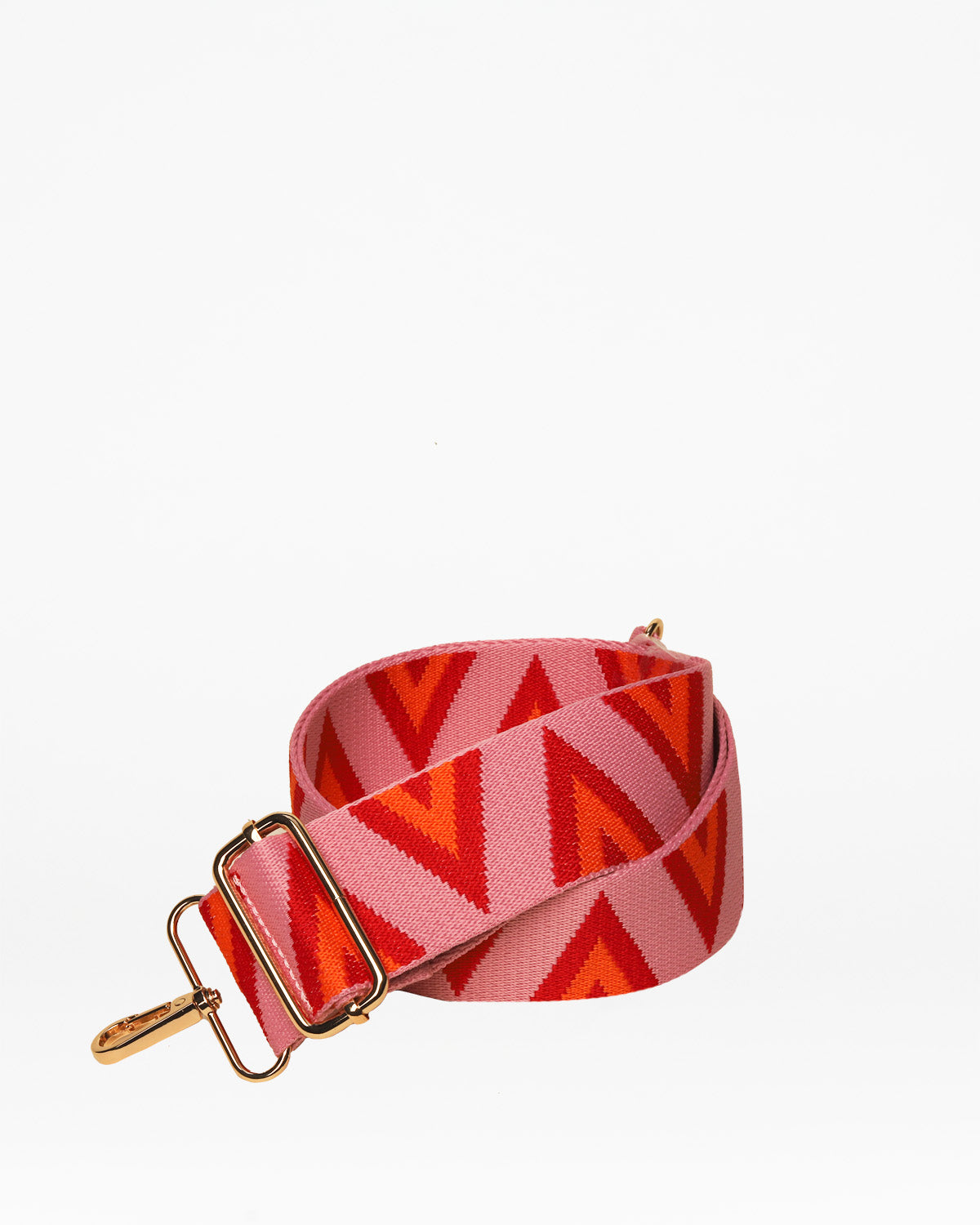 Pink and Red Zig Zag Bag Strap