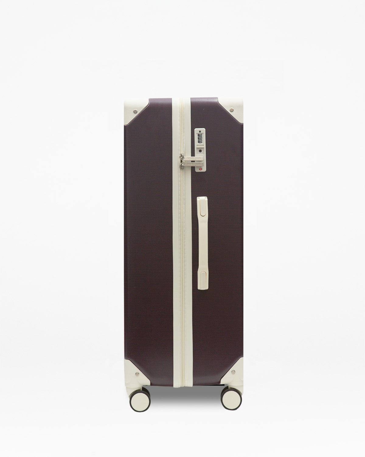 Plum and Cream Cabo Medium Case – Durable Hard Shell Suitcase 60.5