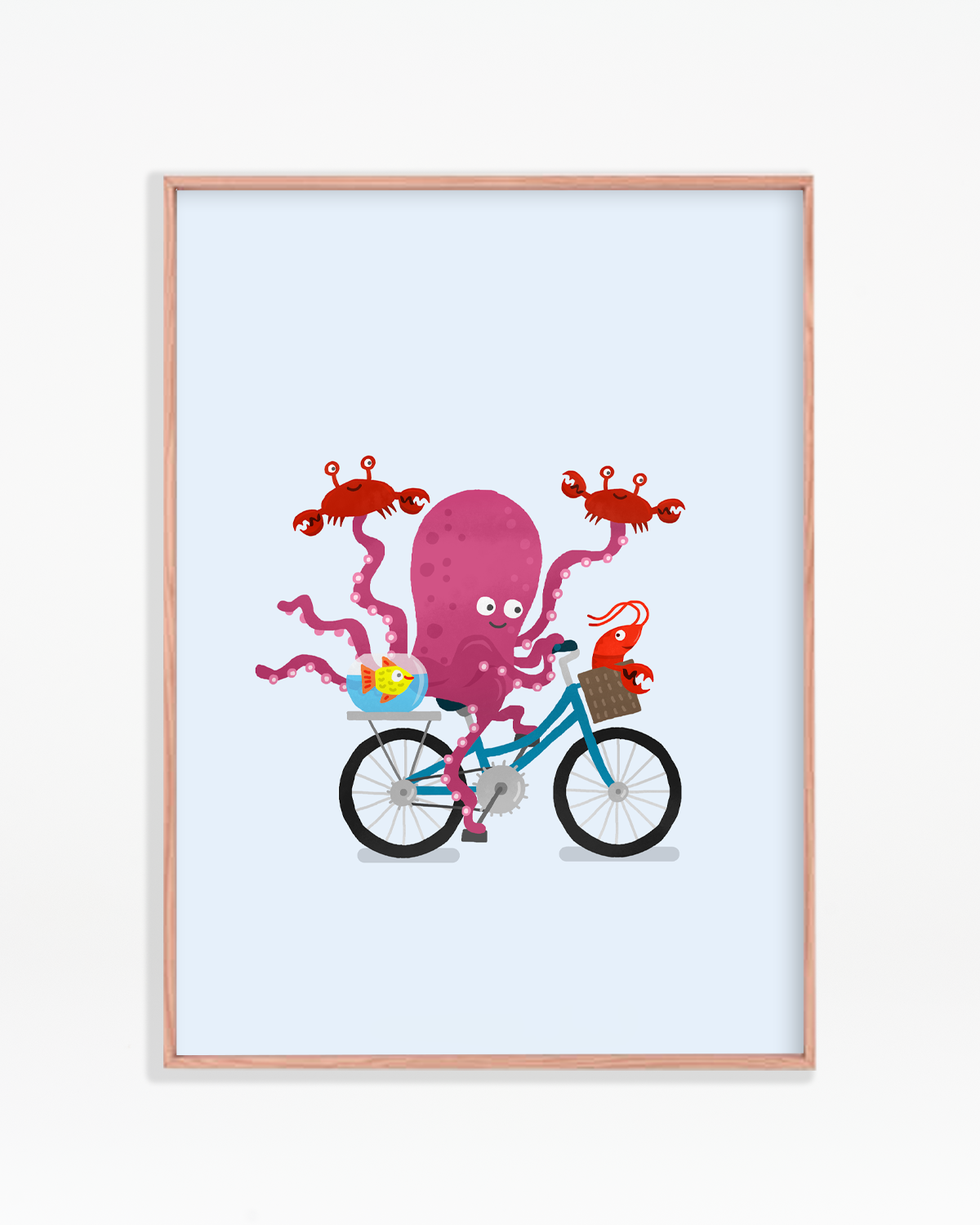 Undersea Wheels Wall Print
